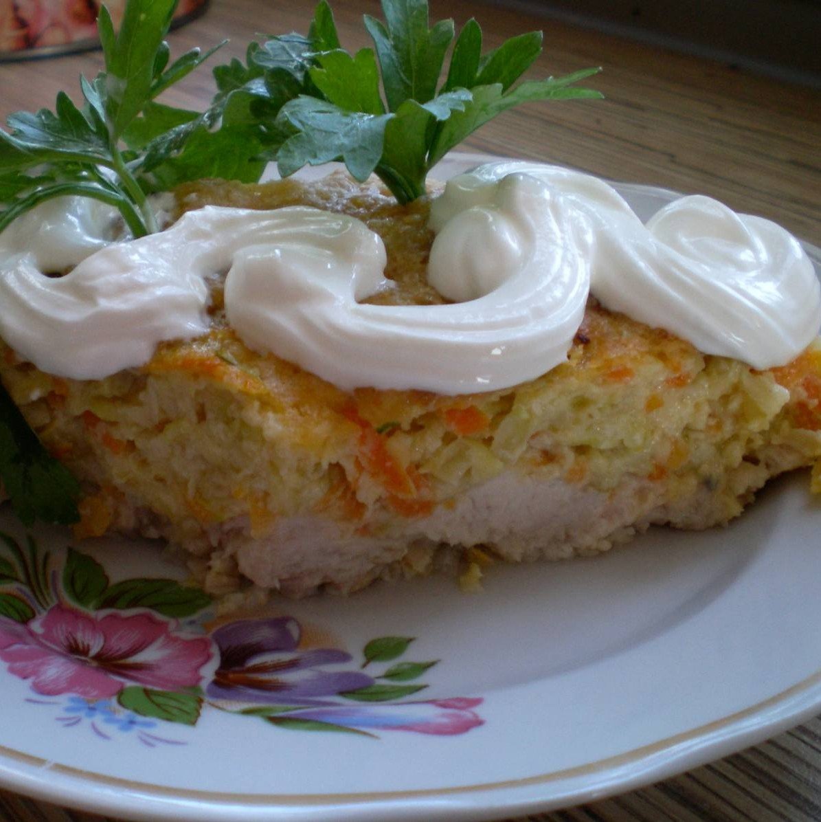 Запеканка из куриной грудки